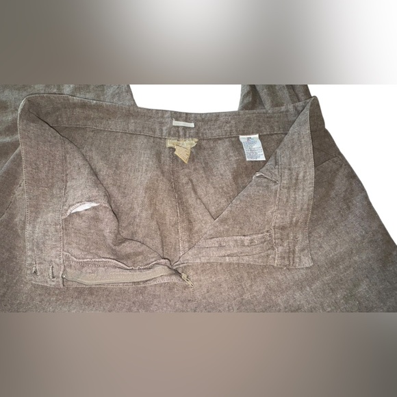 COTTON GINNY
Linen Blend Wide Leg Pants Taupe Brown Summer Resort Wear - Picture 4 of 8